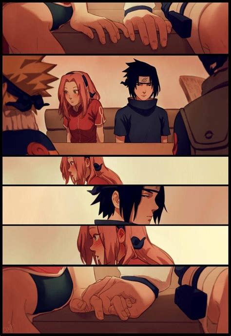 A spiky blonde head bobbed through the forest at a great speed. Alongside the blonde boy was a cotton candy color haired young woman. Naruto, the blonde boy, had a happy look on his face. Sakura, the pink haired woman, glanced over at the boy. Naruto's eyes were hidden behind a veil of thick blonde hair.